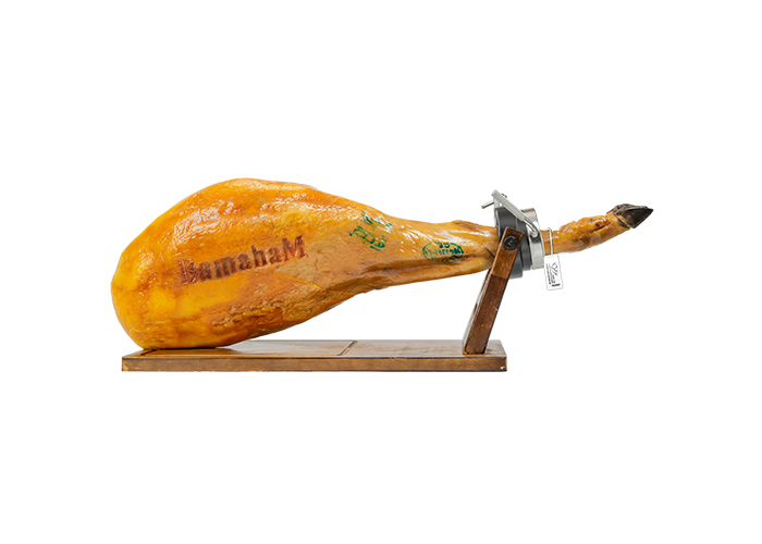 50%血統伊比利亞黑豬谷物飼養火腿(白標)